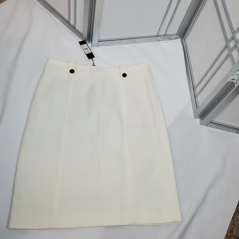 Talbot's Off White Skirt New W Tags Size 10